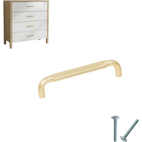 Goldverzierter Möbelgriff für Fluid Furniture, 128 mm, graviert AKS (1/5)