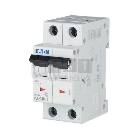 Interrupteur et disjoncteur Eaton pl6-c40/2 40 A 6 kA