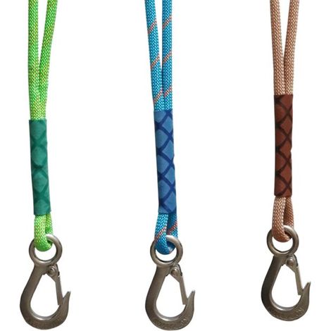 Accesorio para columpio de árbol，2 piezas，60 cm，cuerda de suspensión，ajustable，correa con mosquetón，kit de montaje para columpios de hamaca
