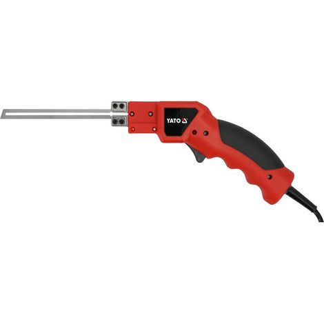 YATO, modelo YT-82191, Cuchillo para espuma 150W, ideal para cortar poliestireno, espuma y materiales suaves, herramienta precisa y eficiente para trabajos de corte.