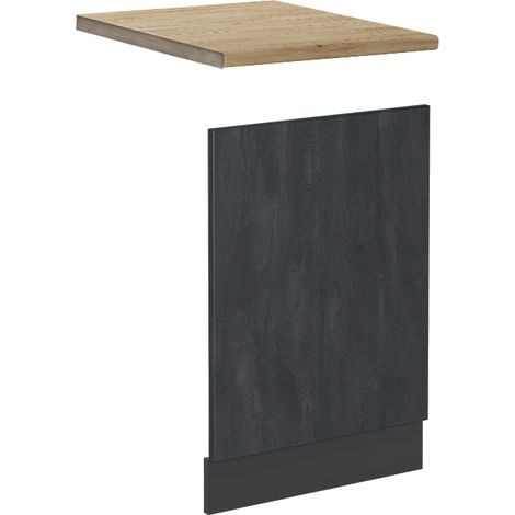 Façade R-Line, Béton noir, 45 cm PT Chêne, Vicco