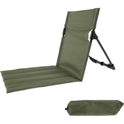 Chaise Pliante - Aluminium - Toile Oxford 600D - 68x39x40 cm - Intérieur Extérieur - Vert - 1 Pièce (1/5)