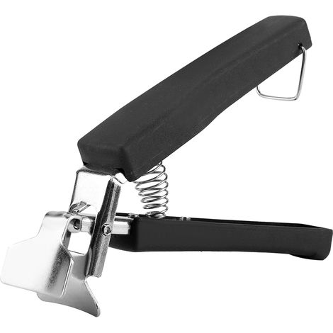 Multifunktionale, hitzebeständige Schüsselzange, Tellerhalterclip, Küchenhelfer aus Edelstahl, schwarz (1/5)
