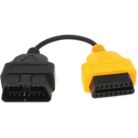 Cavo adattatore diagnostico OBD2 giallo per ECU Scan per Fiat ECUScan Multi Scan
