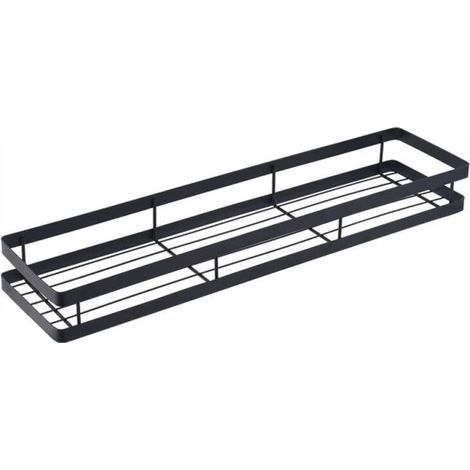 Étagère murale de rangement pour cuisine, porte-épices, panier de rangement, étagère de rangement pour placard, panier suspendu pour ustensiles de cuisine (Dimensions : 40 x 5 x 12,5 cm)