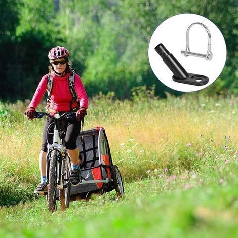 2-teilige Fahrradanhängerhalterung – Kupplung und Anhängerkupplungsadapter für den Transport von Lasten, Kindern und Hunden (1/4)