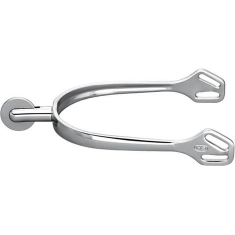 Speroni inglesi ultra fit in acciaio con gambo 30 mm e rotella liscia