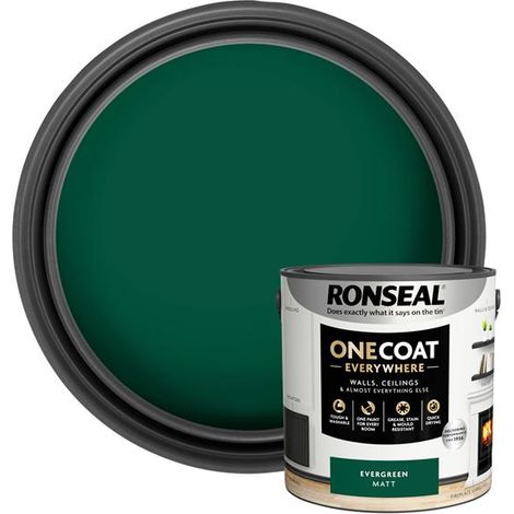 Ronseal One Coat Everywhere Interior Paint Evergreen Matt 2.5L