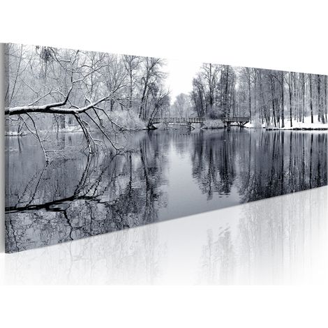 Quadro - paesaggio: inverno - 150x50 (1/4)