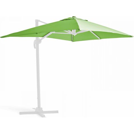 Oviala – Toile pour parasol déporté 2x3m vert – Polyester dense 250g/m² – Traitement anti UV 50% – Déperlant pour protection solaire