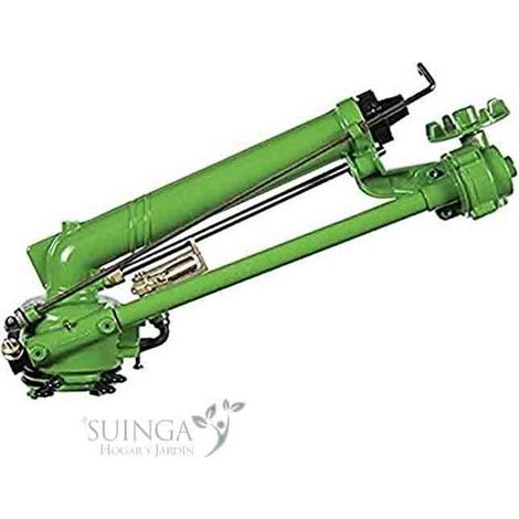 Agrar-Sprinkler Skipper Metall mit Flansch. Einstellbarer Bewässerungswinkel. Reichweite 22 bis 41 m. Impuls-Sprinkler, Bewässer