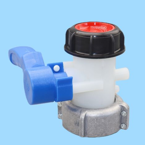 Vanne papillon alliage aluminium DN50 75 mm grand débit pour cuve IBC 1000 L anti-corrosion (1/4)
