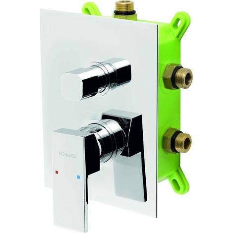 Novaservis Nobless Edge - Armatur-Unterputz, für 3 Verbraucher, mit Einbaukörper, chrom BOX36051RX,0