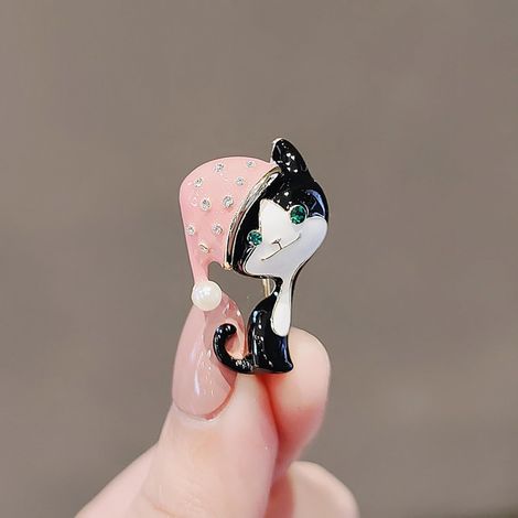 Petite broche nœud papillon anti-déraillement, broche de poitrine haut de gamme sans couture, boucle anti-déraillement, cent