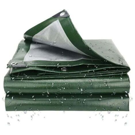 -2 MX 4 M Outdoor-Schutzplane, Mehrzweck-Wasserdichte Polyethylenplane, Staubschutzplane, Möbel- und Wohnwagenabdeckung (Farbe: Grün) (1/5)