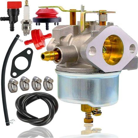 Carburateur 632334A pour Tecumseh 632110 632111 632334 632370 632536 640105 HMSK80 HMSK90 HM70 HM80 HMSK100 HSMK110 HMSK105 OHSK110 OHSK120 8 CV, 9 CV, 10 CV moteurs de souffleuse à neige (1/4)