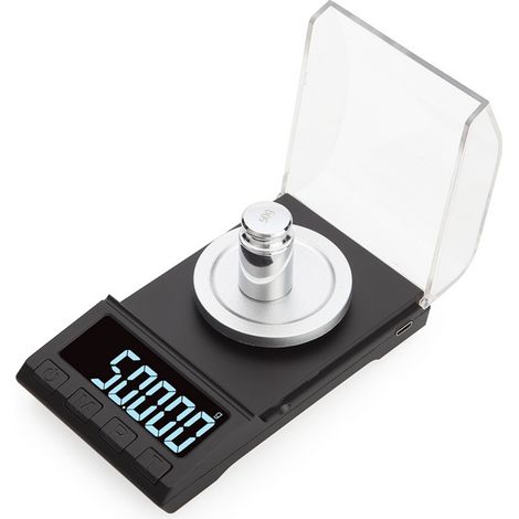 Balance Numérique - 50 G X 0 001 G - Précision Milligramme - Pour Poudres Médicaments Or Ingrédients Culinaires - Avec Pince Et Poids De Calibration - 1 Pièce (1/5)