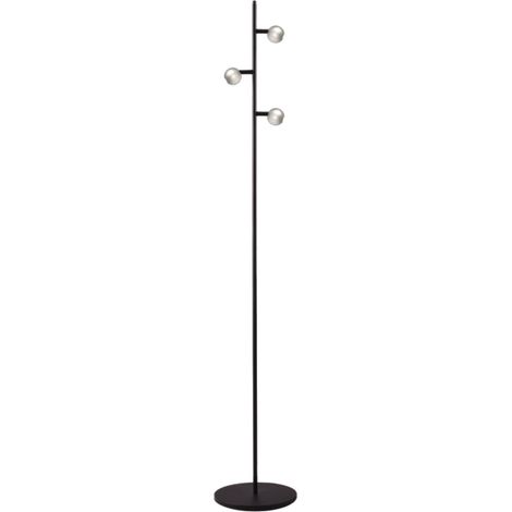 Lampe de pied à 3 lumières Talana noir avec du nickel - 1410-05-37-3 (1/3)