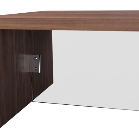 Mömax Couchtisch Nayla Walnussfarben MDF/Glas (1/5)