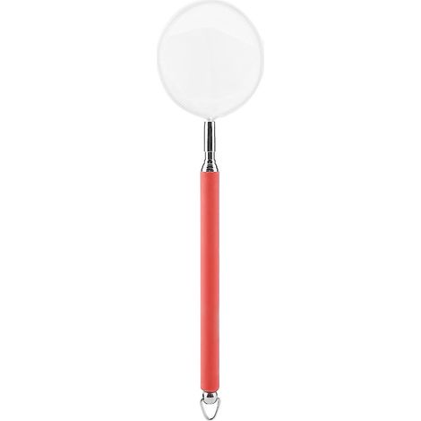 Épuisette extensible pour poissons et crevettes, adaptée aux aquariums, bassins et étangs (rouge ronde) (1/5)