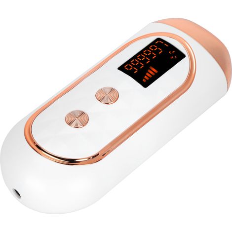 Épilateur Numérique Sans Fil pour Homme et Femme - Épilation Sans Douleur Corps Entier - Écran LCD - Prise Universelle 100-240V - Blanc (1/5)