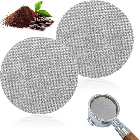 Colador de espresso de 58 mm, filtro de café reutilizable de acero inoxidable, mampara inferior para filtro de café barista. (1/5)