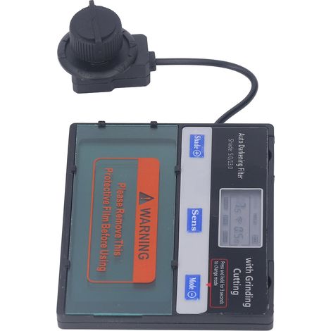 Écran de soudage à assombrissement automatique, réglage continu, large champ de vision, filtre solaire sensible pour casque de soudage. (1/5)
