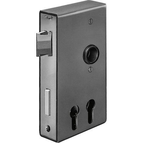 AMF 14407 Schlosskasten 140D-PZ DIN links / rechts Maß A40xB94,5xC173 mm Dornmaß