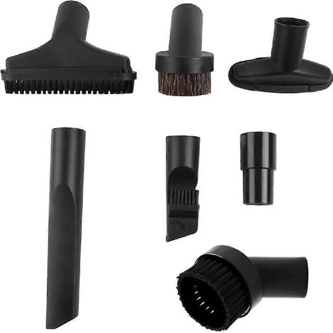 Kit de 7 brosses universelles pour aspirateur (embouts pour dépoussiérage, suceur plat et accessoires pour escaliers) compatible avec les aspirateurs de 32 et 35 mm. (1/5)