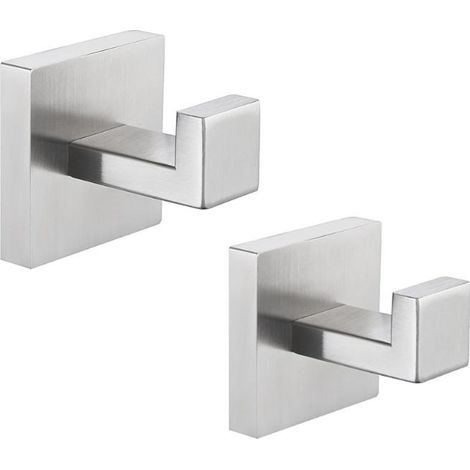 Pack SUS304 Stainless Steel Brushed Nickel Wall Mounted Bathroom Robe/Coat Hooks for Bathroom Kitchen Bedroom Garage Hotel (1/4)