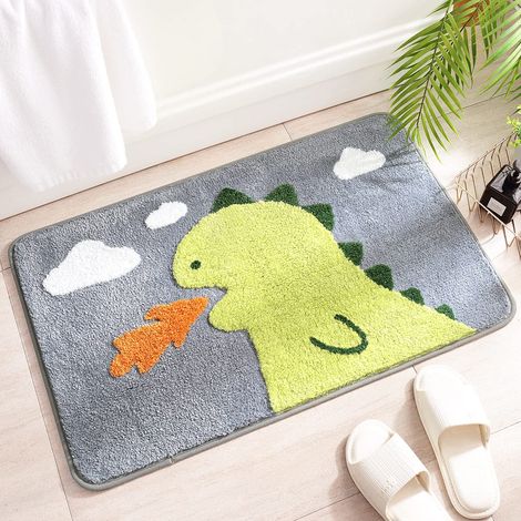 Tapis de Salle de Bain en Forme de  Mignon, Extra Doux et Absorbant, Lavable en Machine, Tapis antidérapant pour Baignoire, Douche et Salle de Bain, 40x60cm
