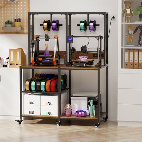 Mobile porta stampanti 3D in metallo con ruote OKMYHOME (1/5)