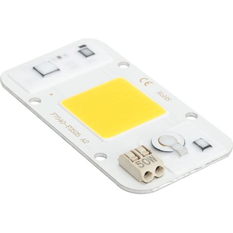 Puce LED 50W 220V sans driver source lumineuse intégrée pour éclairage culture plantes (lumière chaude) (1/5)