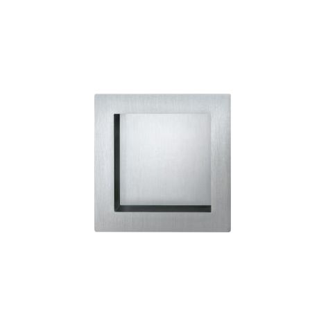 Pomo puerta de encastrar 0 42 4253, cuadrado ,Alu F1