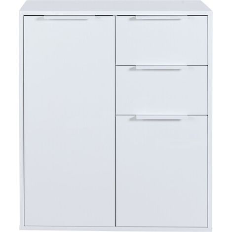 MOBILE 2A+2C CM 72X35X87H BIANCO/BIANCO LUC.- 1,0 pz