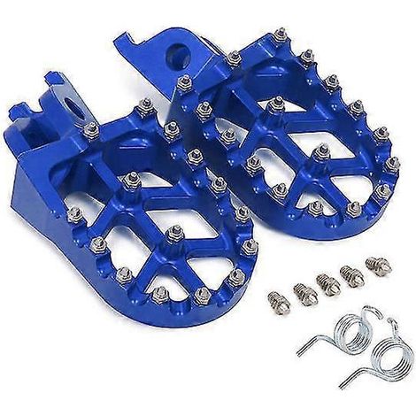 CNC-Fußrasten/Fußpedale für Honda CR 125, 250, CRF 150R, 250R, 250X, 250RX, 450R, 450RX (2004–2022) – Blau (1/5)