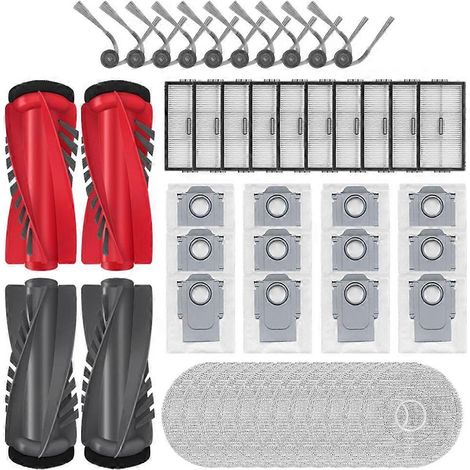 Pour Roborock Saros 20/S10 MaxV Slim Accessoires Brosse Filtre Sac à poussière Serpillière Cloth pièce détachée Kit (1/5)