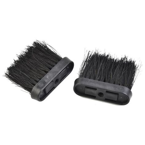 FENOPLASTICALot de 2 têtes de brosse de cheminée en poils de noix de coco Résistantes à l'usure Nettoyage efficace du foyer et autres surfaces (1/5)
