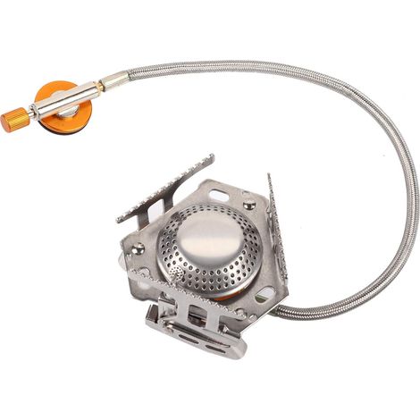 Réchaud à gaz de Camping, brûleur à gaz de Pique-Nique extérieur Portable 3500W Pliable Sac à Dos Camping Mini réchaud en métal (1/5)