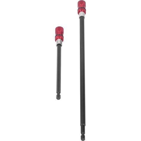 Set aus 2 magnetischen PH2-Bits mit stabiler Verlängerung 150 mm und 300 mm, Schnellverbindung und fester Befestigung für Schraubendreher, Akkuschrauber und Bohrmaschine. (1/5)