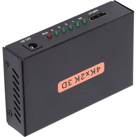 Adaptateur secteur multimédia haute définition 1 entrée/4 sorties 3840 x 2160 30 Hz - Prise UE (1/5)