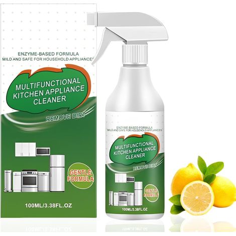 Multifunctional enzymatic foam cleaner, powerful cleaning spray, ideal for degreasing kitchens, ovens, hoods and countertops. (1/5)