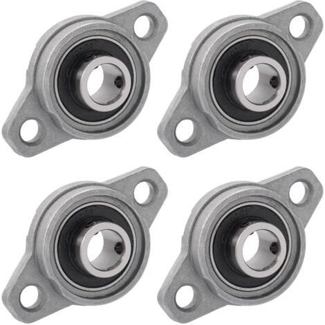 4 Pièces Paliers a Semelle Roulements à Bride Rhombique Bloc D'oreiller Roulements a Billes Bride Roulement (12mm Diamètre Intérieur) (1/5)