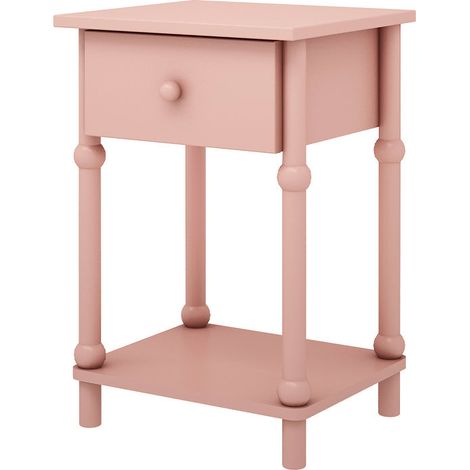 Mesita de noche con 1 cajón Wood Luck Babushka Rosa (1/5)