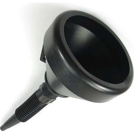 Entonnoir à carburant souple large ouverture pour voiture avec tamis filtrant (1/5)