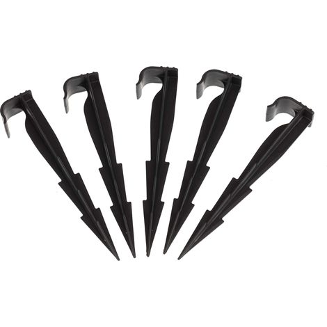 Lot de 50 AquaPEG piquets de Fixation pour Ligne d'égouttement, tuyaux d'irrigation et tuyaux gouteurs (1/4)