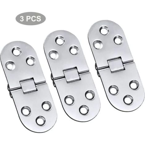 Charnière de Table en alliage, 3 paquets, charnière en acier inoxydable, porte pliante, charnière de Table, charnière pliante en alliage (1/5)