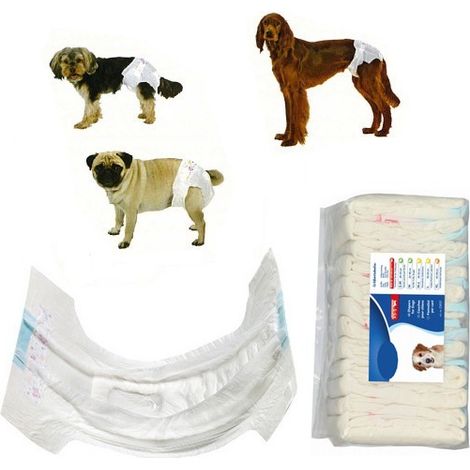 Couches Trixie pour chiennes - Paquet de 12