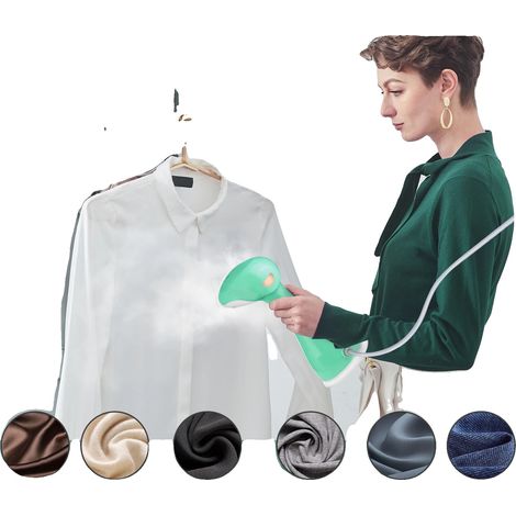 Vaporizador portátil para ropa, 1500 W, depósito de agua de 300 ml, salida de vapor de 27 g/min, tiempo de calentamiento de 30 segundos, voltaje de 220 V. (1/5)