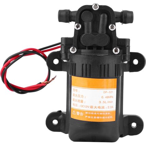 Leistungsstarke 12-V-Wasserpumpe, 3,5 l/min Fördermenge, kompakt und leise für verschiedene Anwendungen